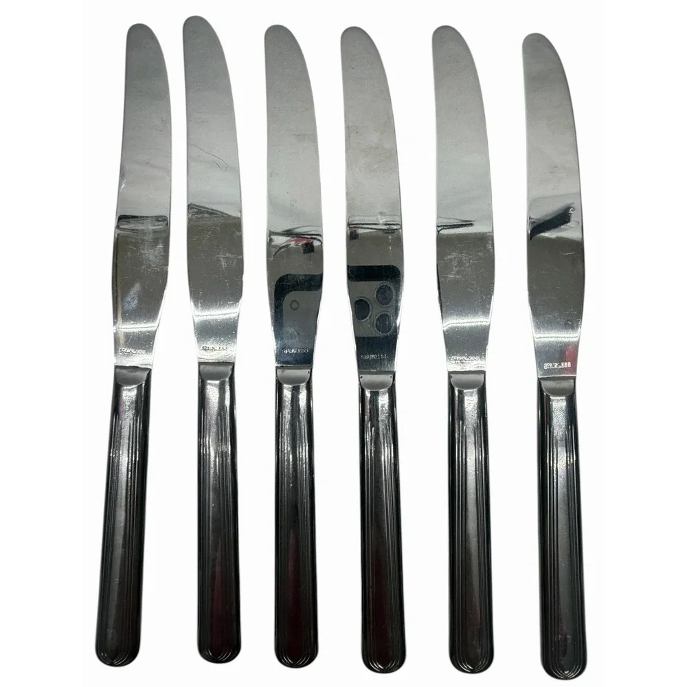 SILCO Stainless Steel Flatware‎ Set 21 Pc Forks Knives Spoons Commercial Grade